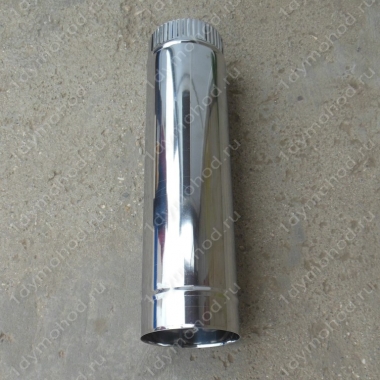 Труба 115 мм. 0,5 м. одноконтурная из нержавеющей стали 0,8 мм. цена